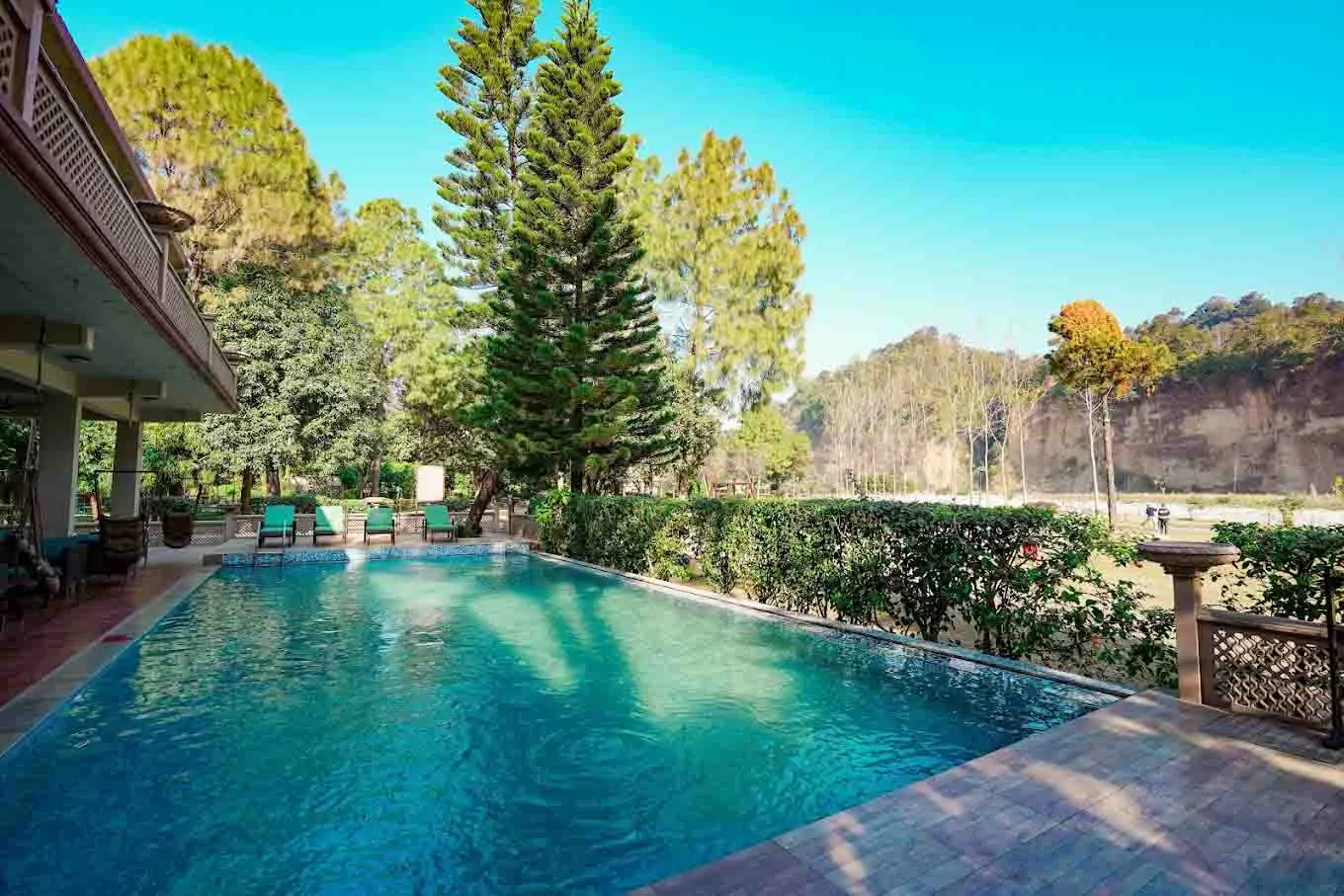 Swimming Pool - Bel-La Monde Riverside Jim Corbett